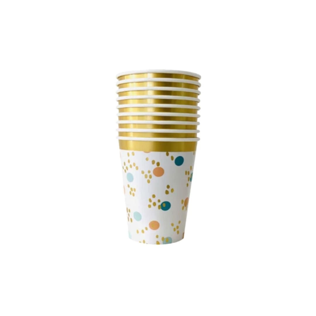 "Fun Fair Cups, Polka Dots - Pack of 8" - Party Cups in multicolorassorted-colors by MA FÊTE