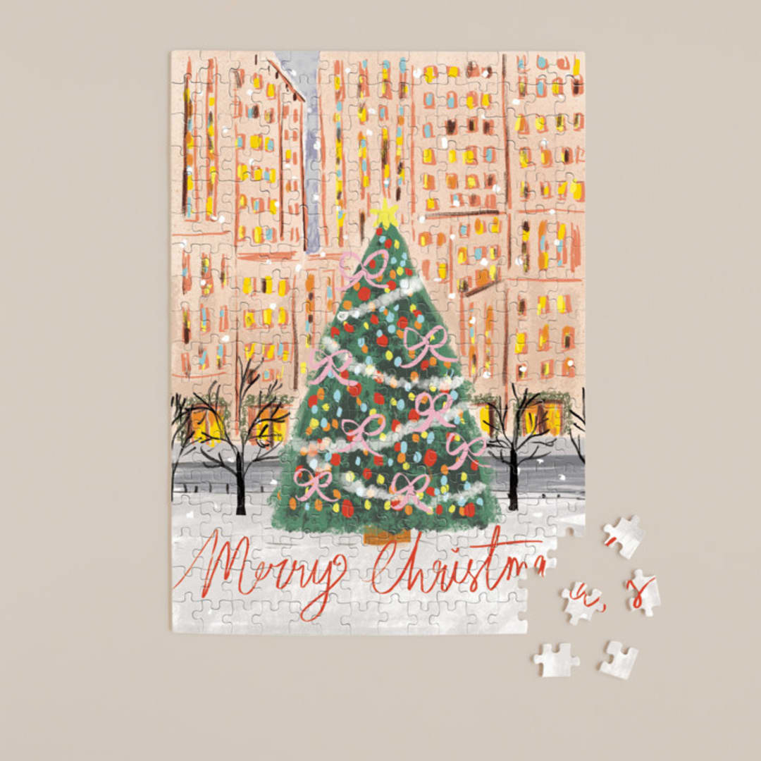 city christmas tree