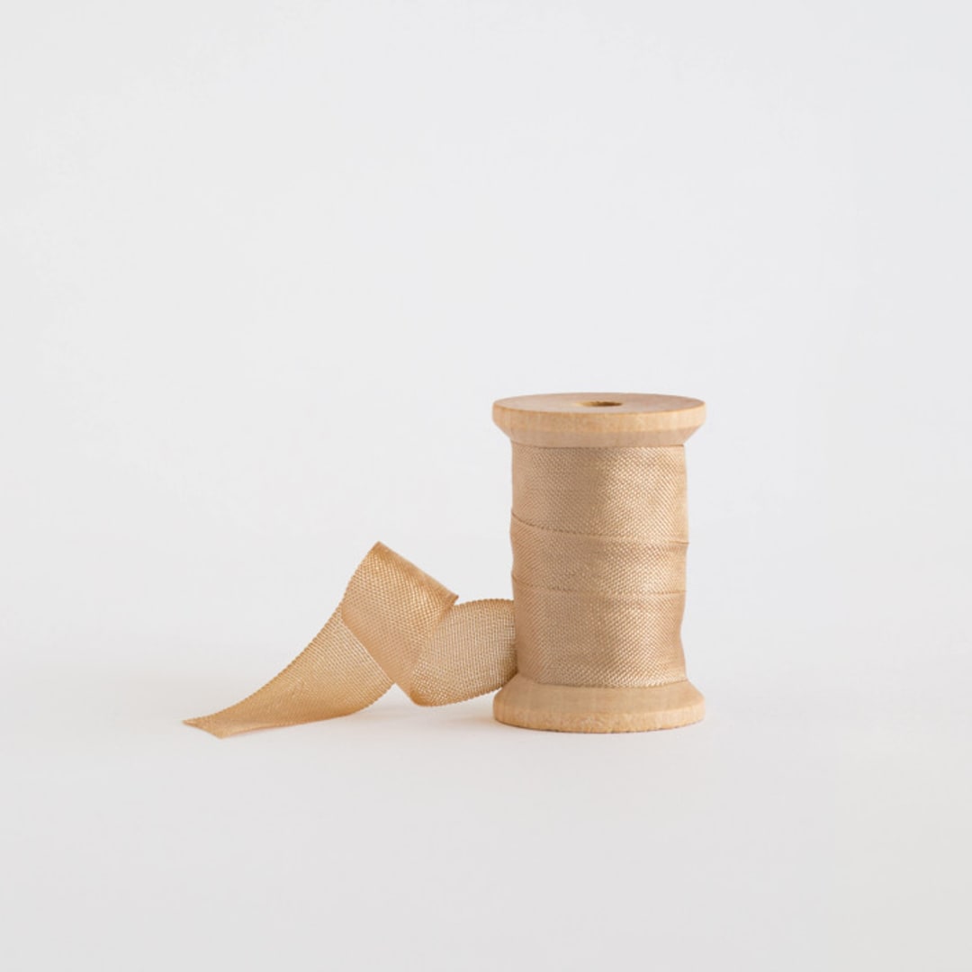 "Tan Shimmer" - Ribbon in tan by Minted - Ribbon
