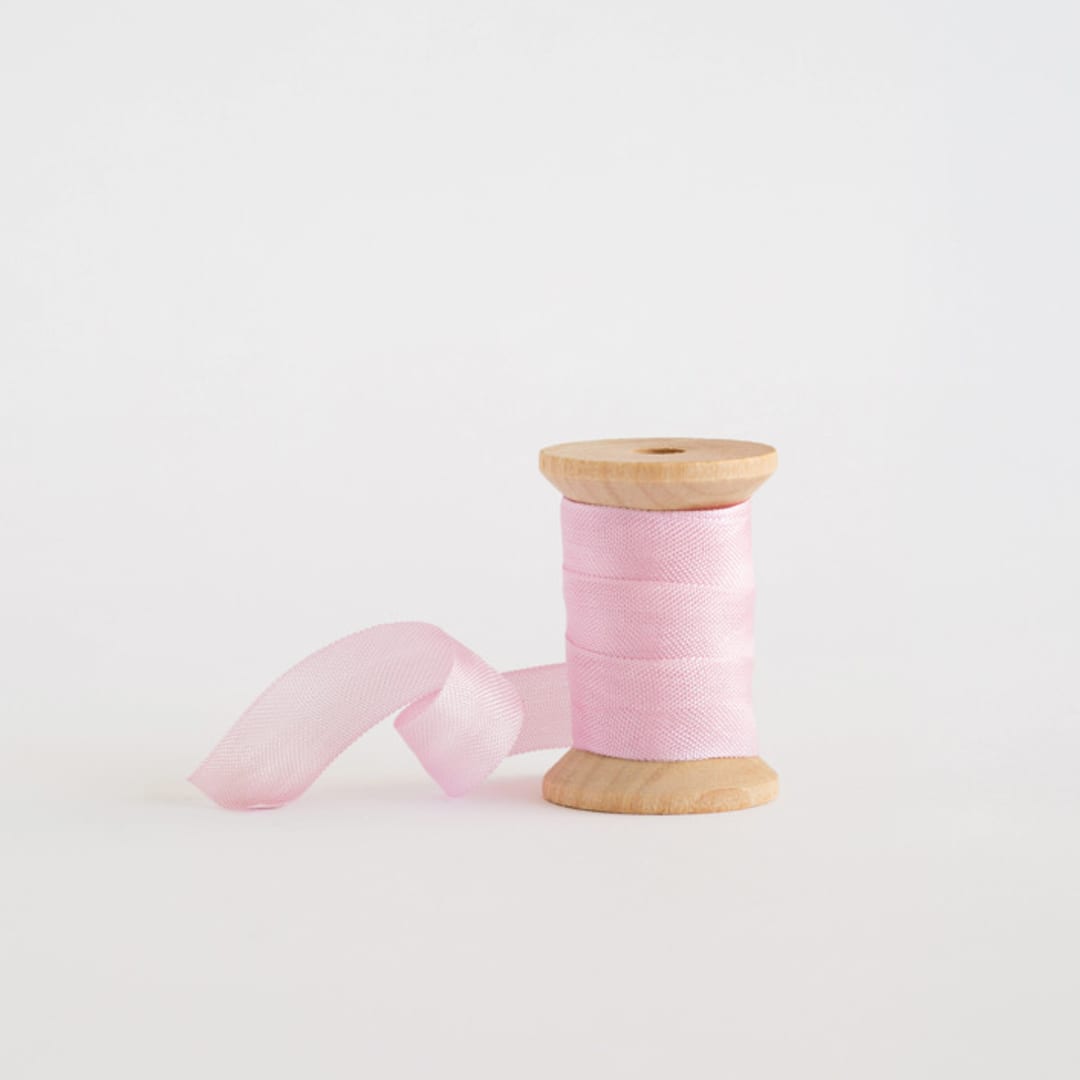 "Classic Pink Shimmer" - Ribbon in pink by Minted - Ribbon