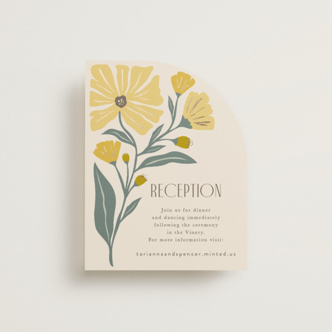 "storybook garden" - Reception Cards in Buttercup by Karidy Walker - Front