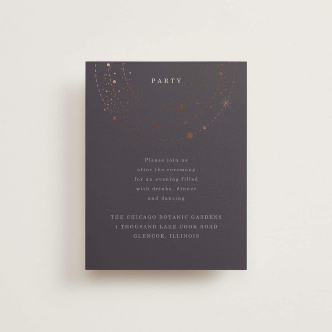 "North" - Reception Cards in Twilight by Baumbirdy - Front