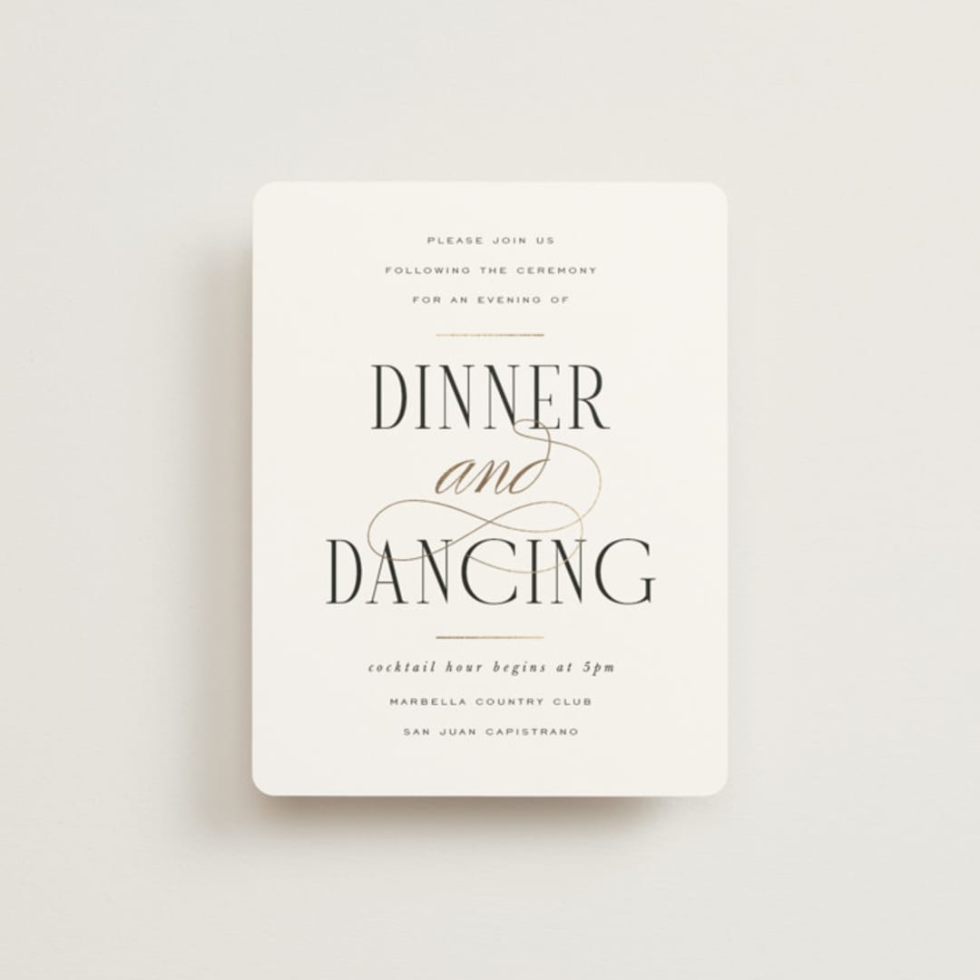 "Unite" - Reception Cards in Opal by Leah Bisch - Front