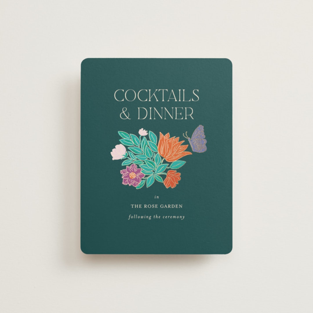 "Tropical garden" - Reception Cards in Jungle by Simona Camp - Front