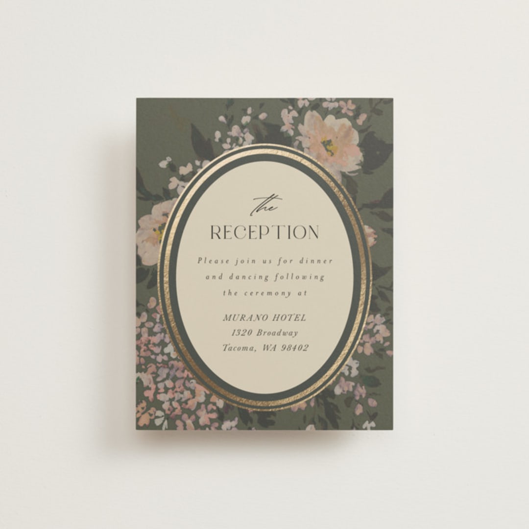 "Madison" - Reception Cards in Thyme by Itsy Belle Studio - Front
