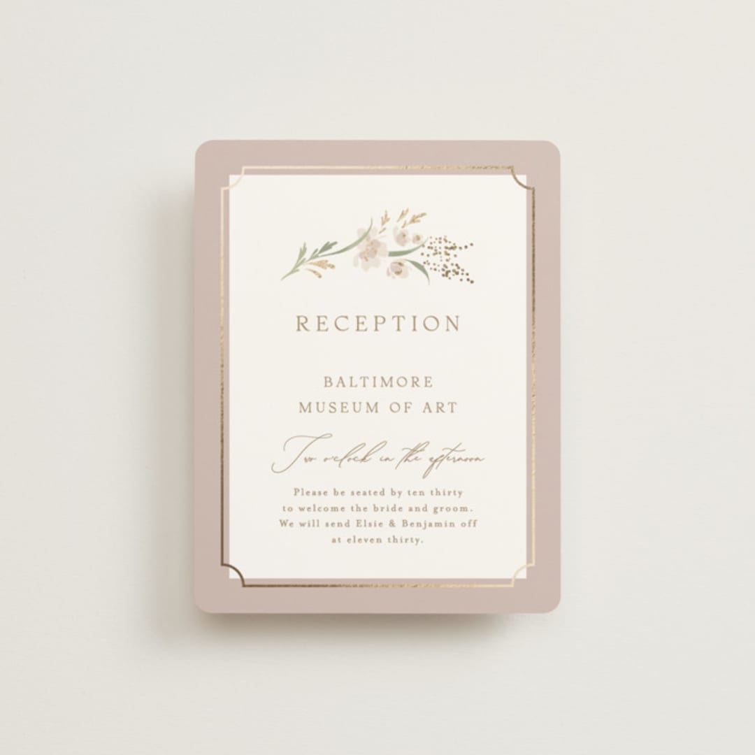 "Meadow" - Reception Cards in Spring Mist by Erin L. Wilson - Front