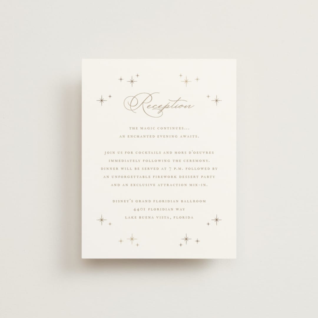 "Disney's Minimal Mickey Mouse" - Reception Cards in Celebration by Jennifer Postorino - Front