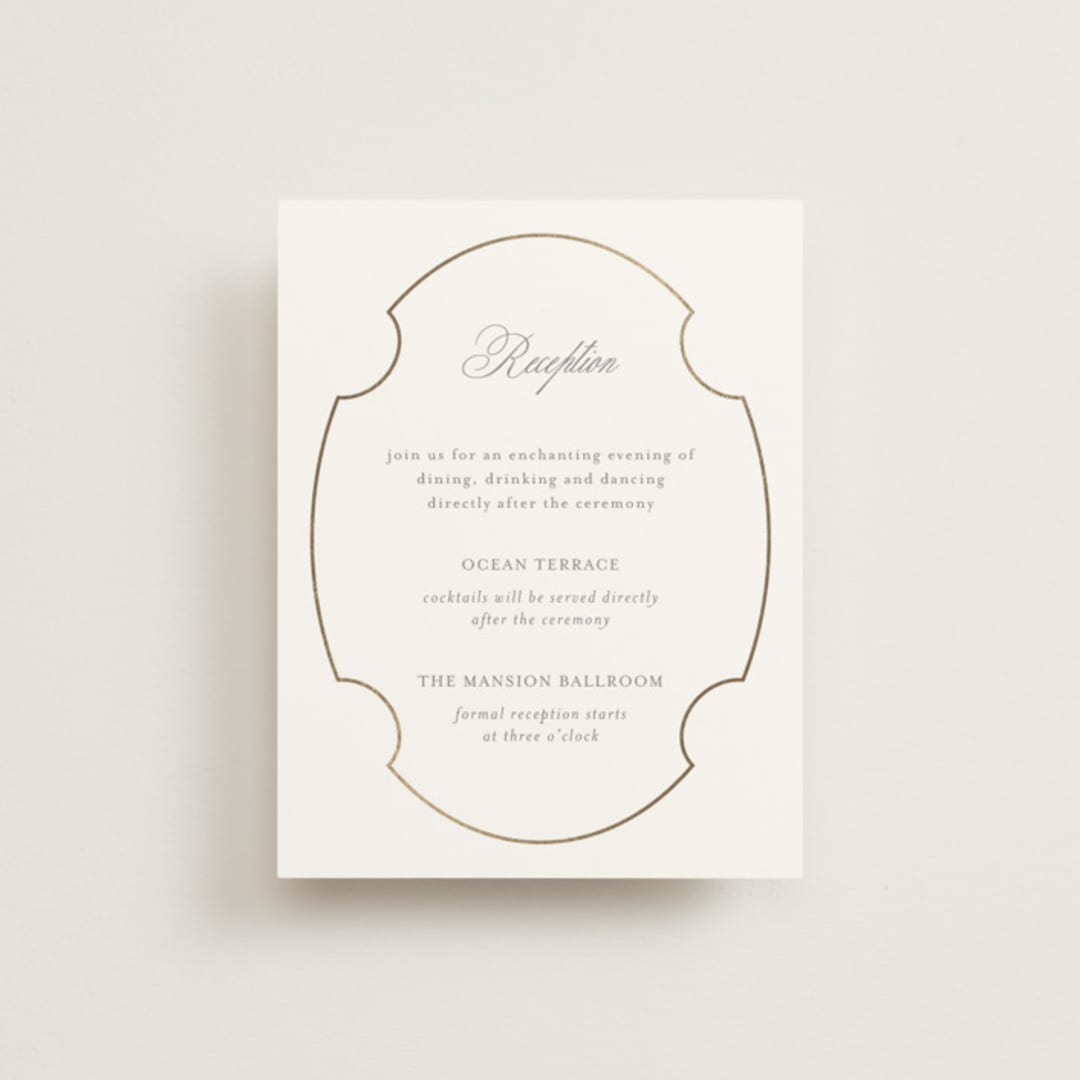 "Monatuk" - Reception Cards in Fog by Ashlee Townsend - Front