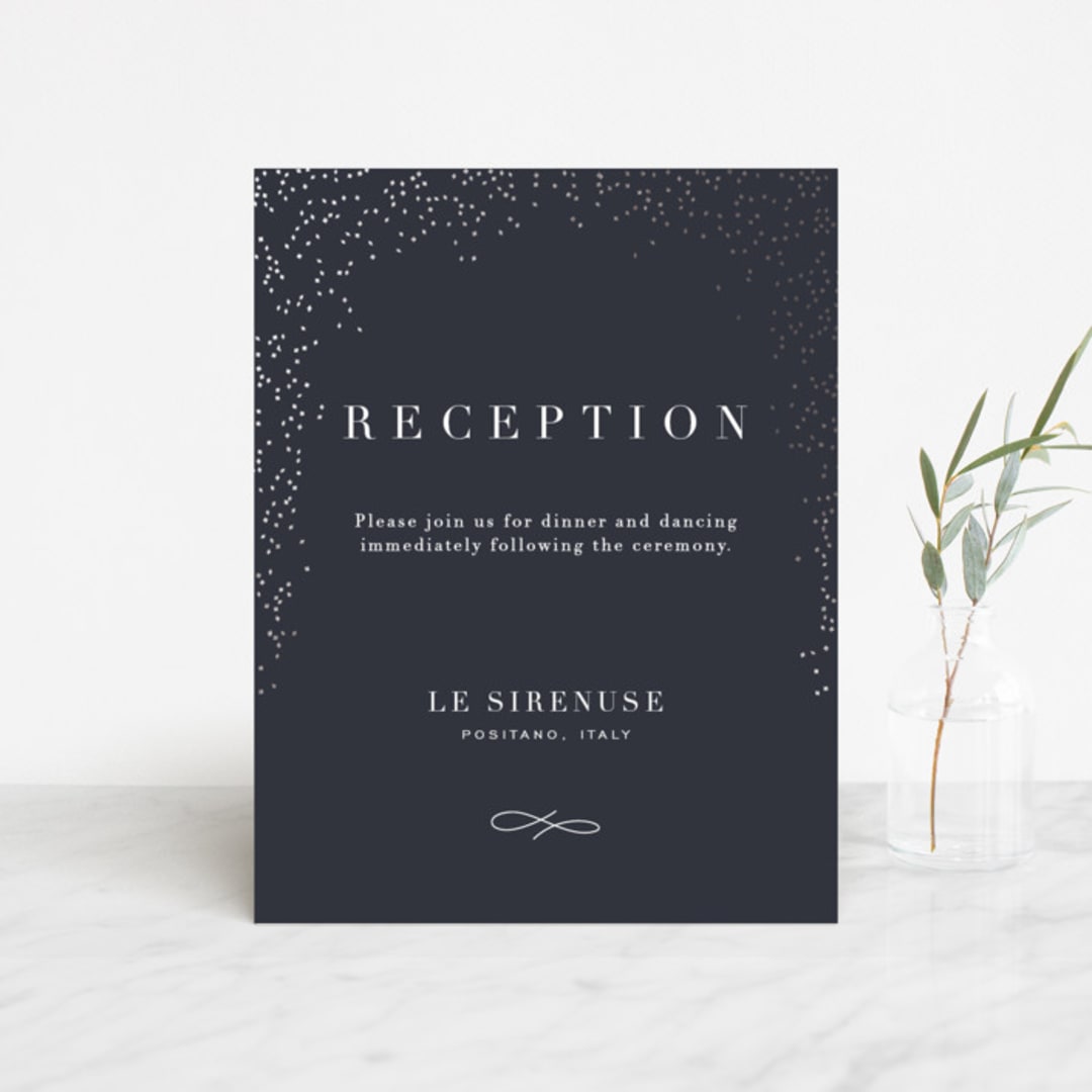 "Amazed" - Reception Cards in Obsidian by Design Lotus - Front