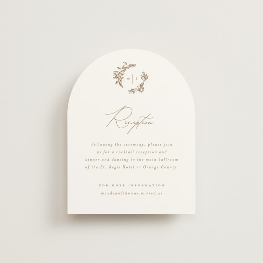 "Reflection" - Reception Cards in Porcelain by Leah Bisch - Front