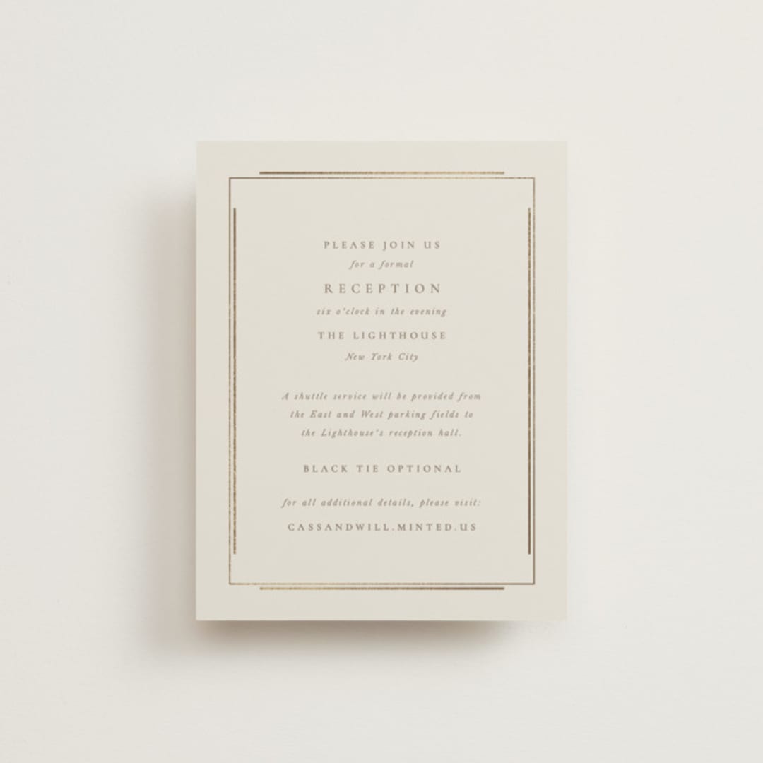 "Illusion" - Reception Cards in Sand by Jackie Mangiolino - Front