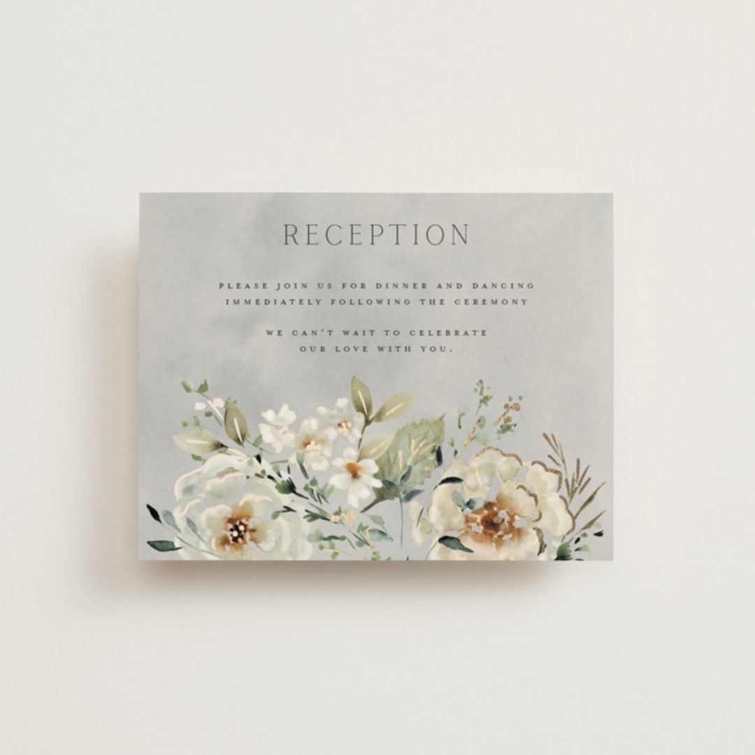 "Love Song" - Reception Cards in Meadow by Petra Kern - Front