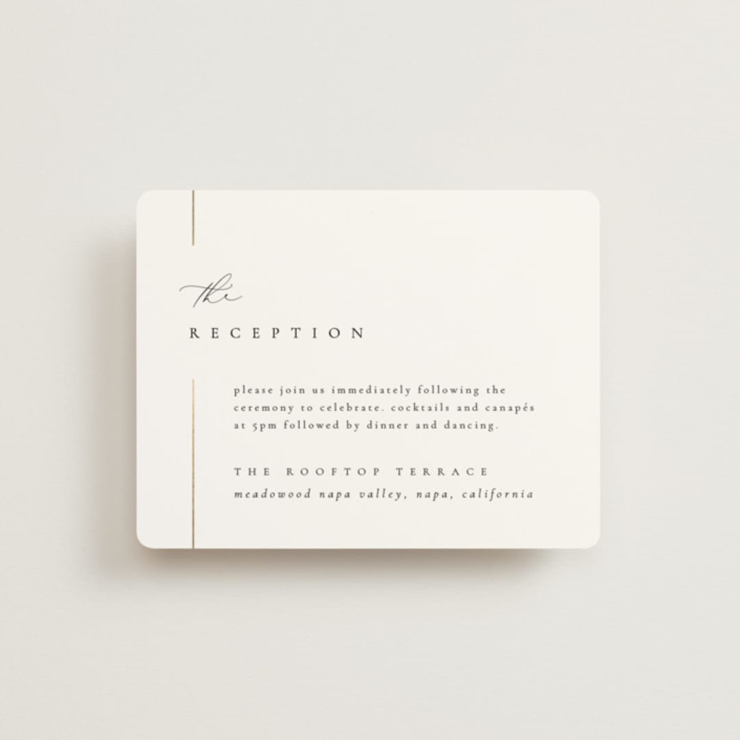 "London" - Reception Cards in Classic by Kelly Schmidt - Front