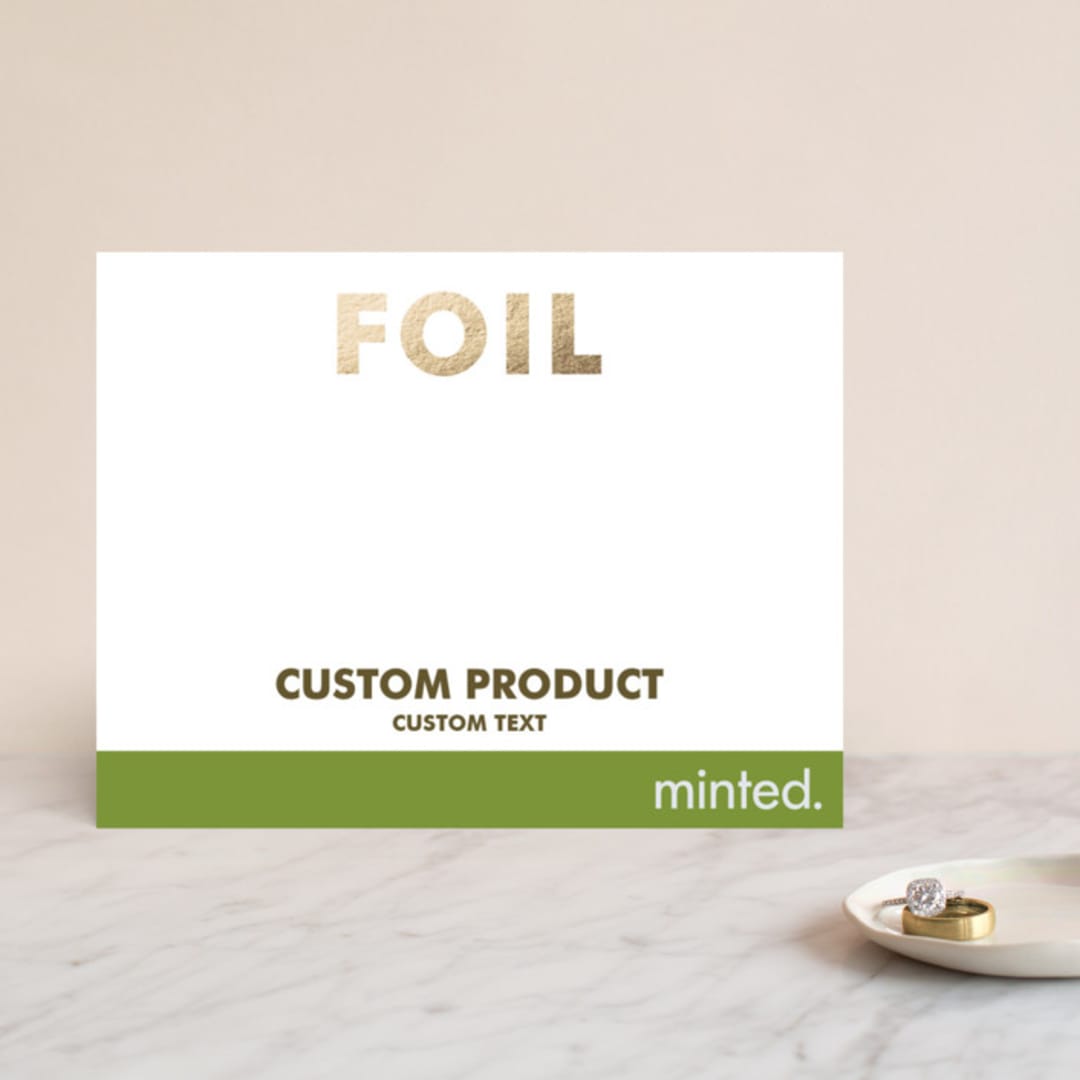 "Landscape Custom" - Reception Cards in Golden by Minted Custom - Front