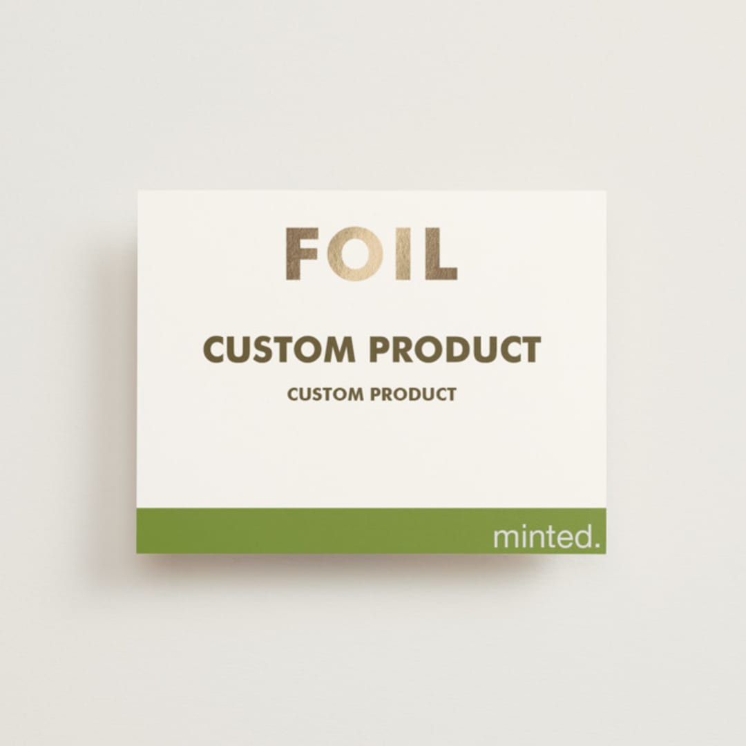 "Landscape Custom" - Reception Cards in Golden by Minted Custom - Front