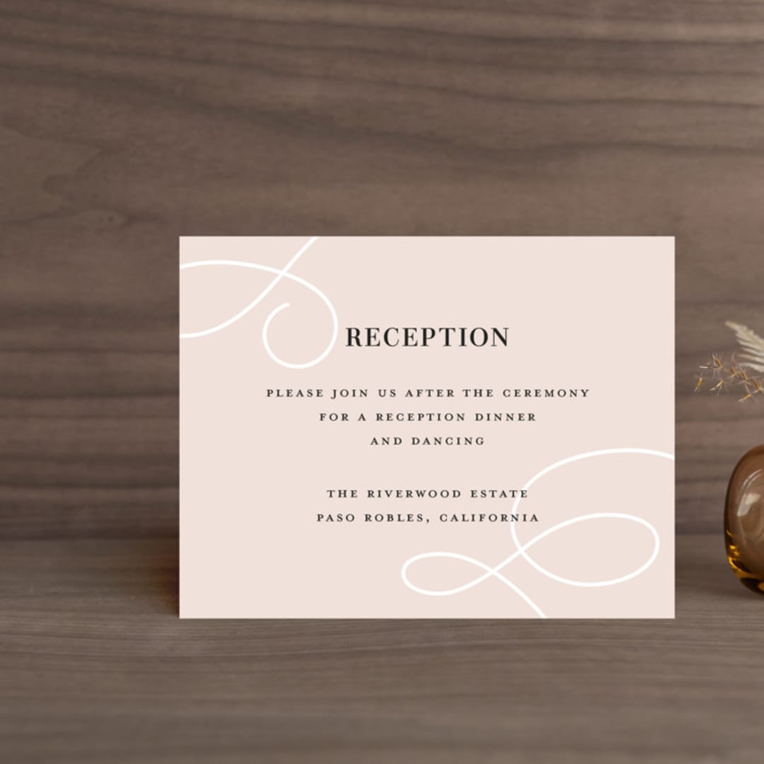 "AND" - Reception Cards in Sunkissed by Jill Means - Front