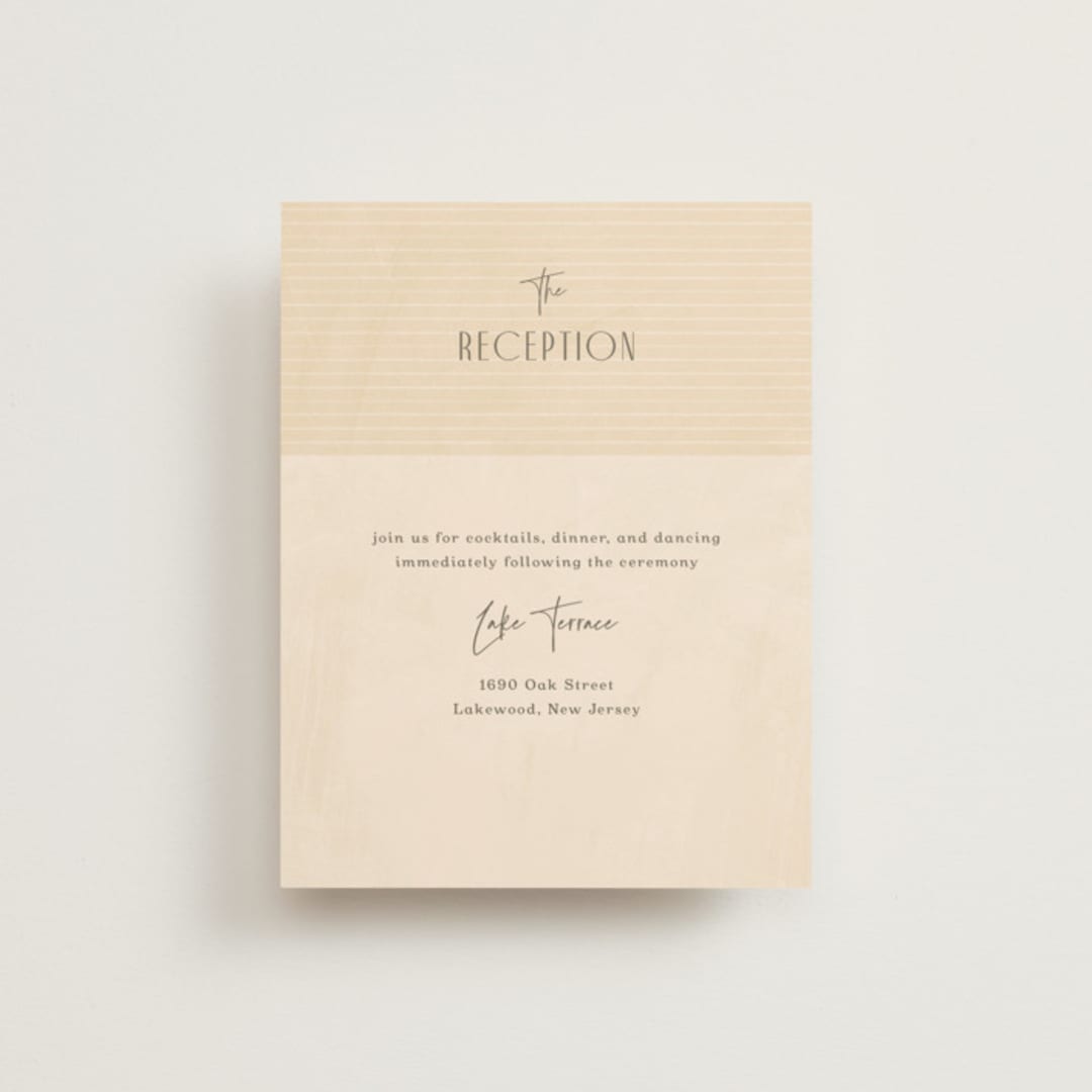 "Chuppah Arch" - Reception Cards in Desert Sun by Laura Bolter - Front