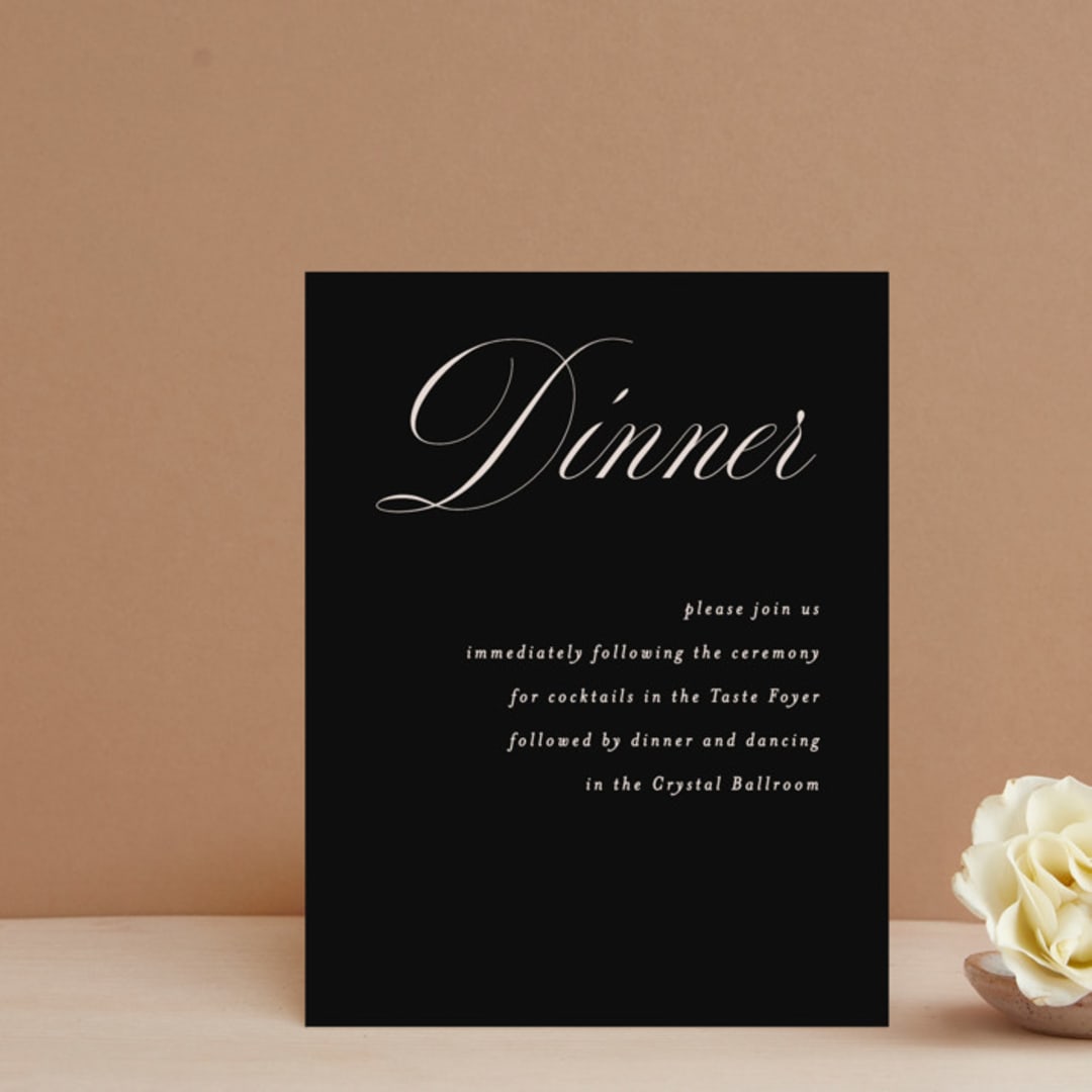 "front and center" - Reception Cards in Putty by Angela Marzuki - Front