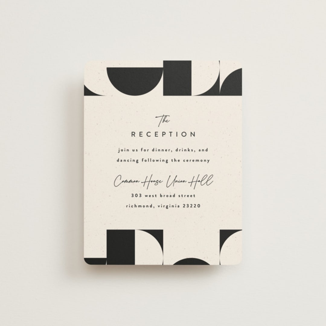 "Kenai" - Reception Cards in Shadow by Carly Reed Walker - Front