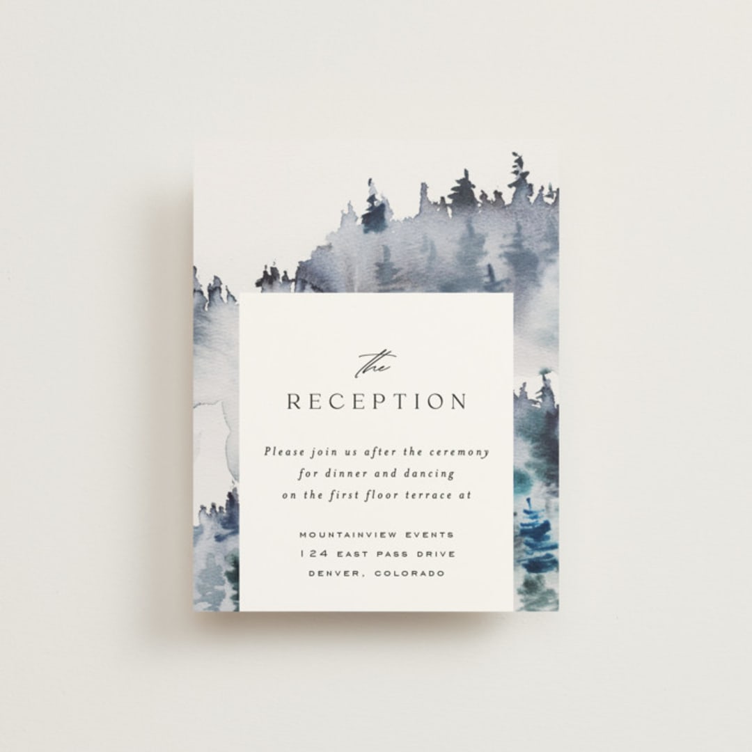 "Airy Mountain" - Reception Cards in Air by Janean Hinger - Front