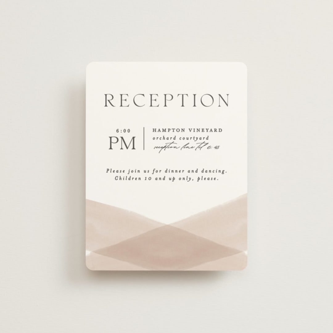 "Getaway" - Reception Cards in Snow by Erin L. Wilson - Front
