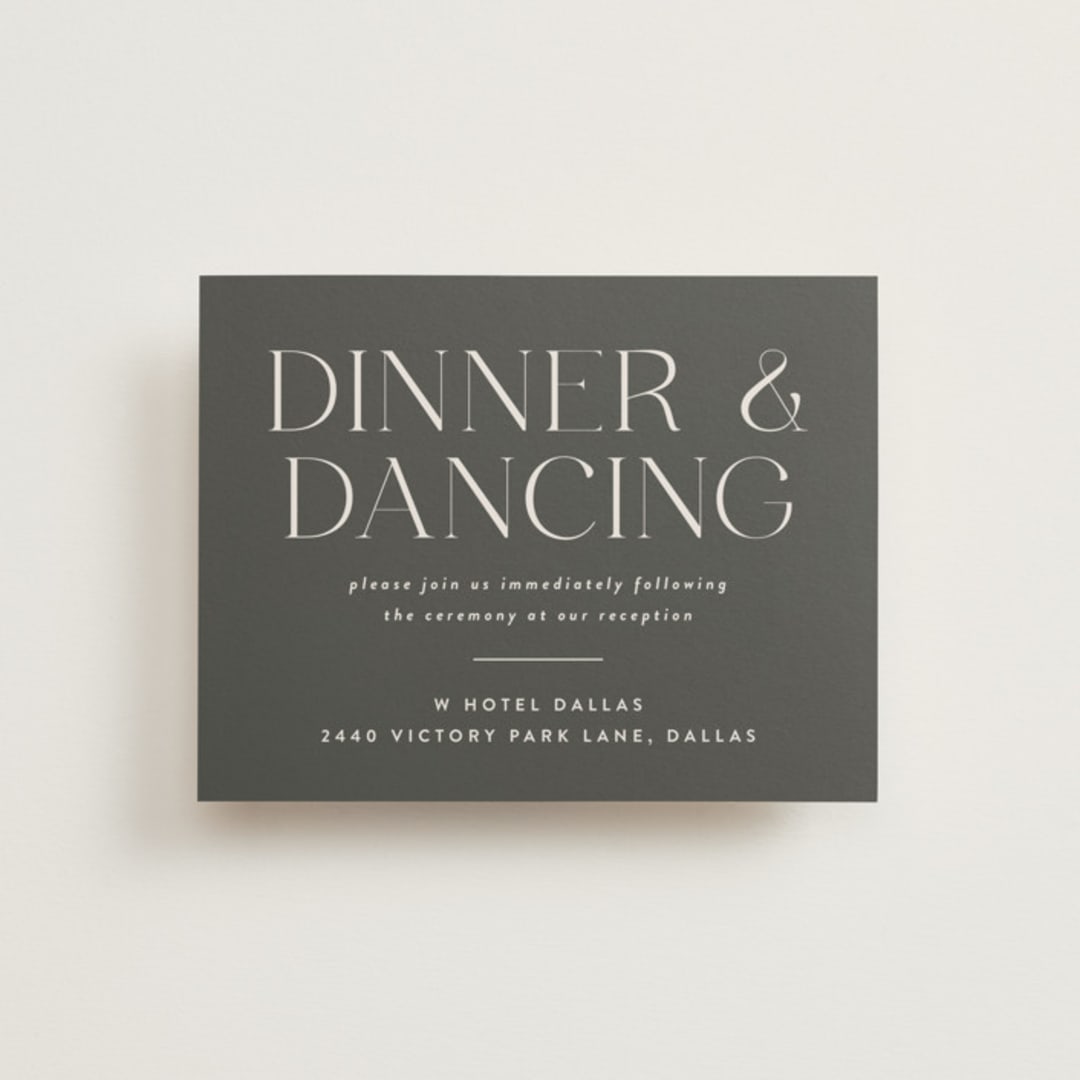 "classic names" - Reception Cards in Ivory by Susan Asbill - Front