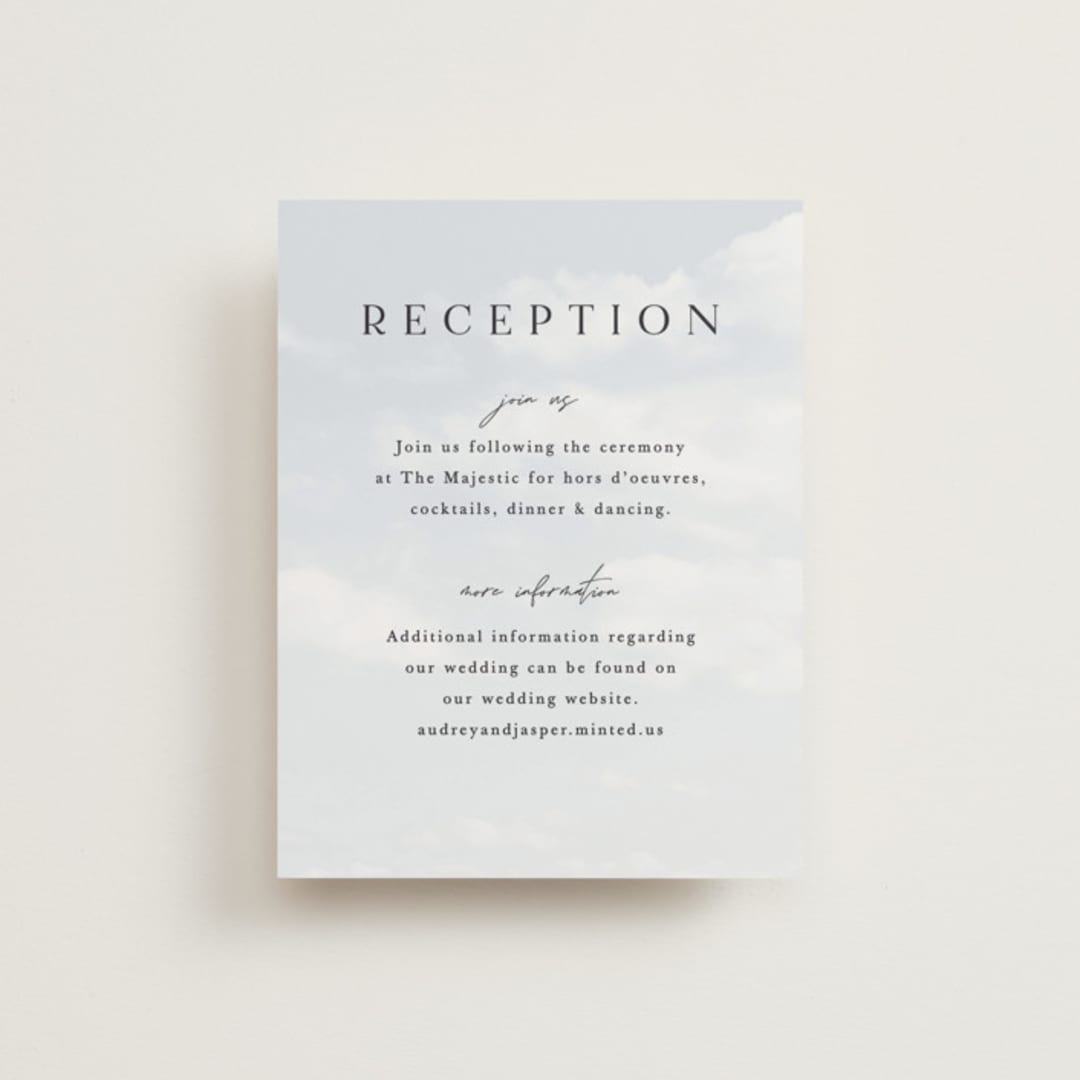 "scene" - Reception Cards in Sunrise by Pixel and Hank - Front