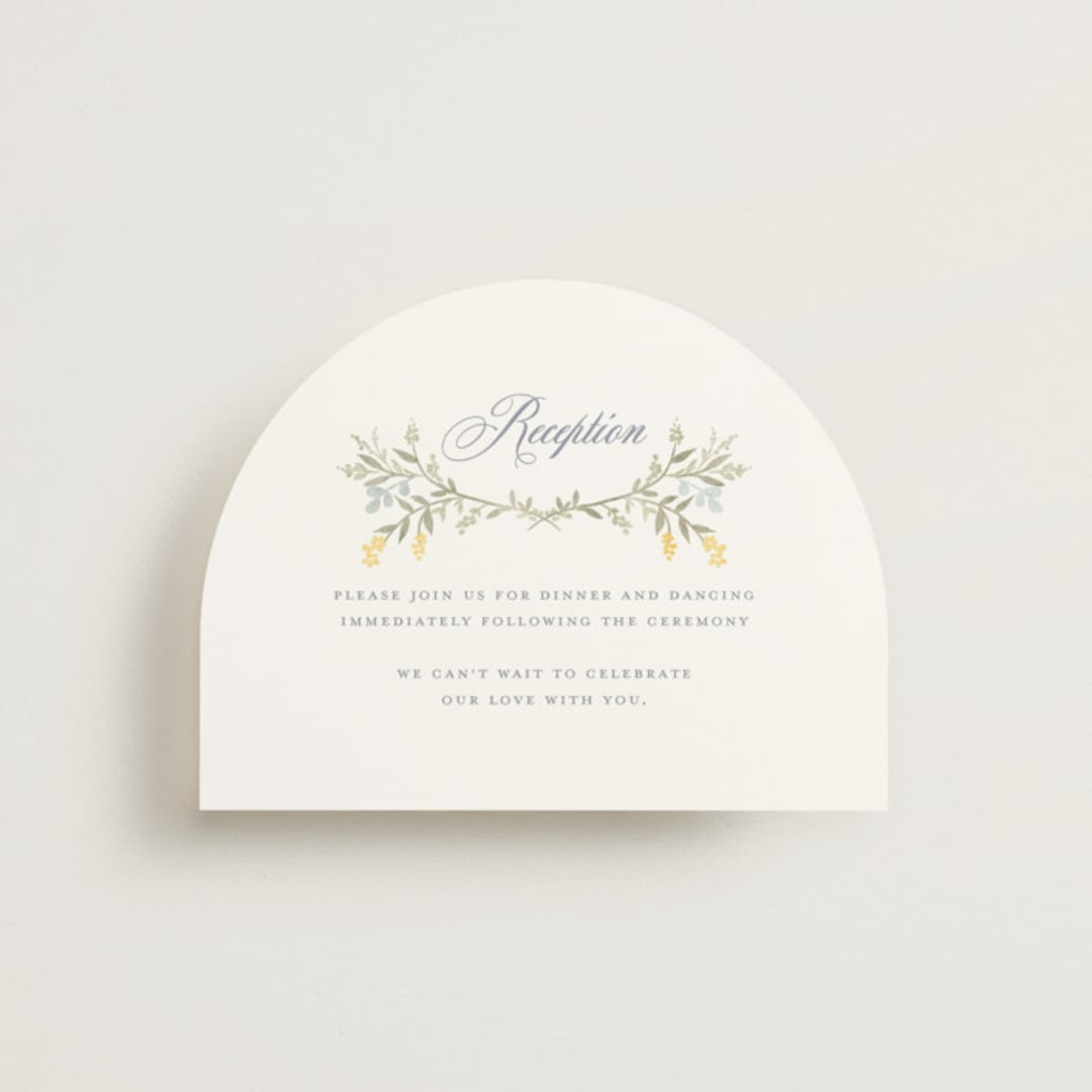 "Monogrammed" - Reception Cards in Spring by Petra Kern - Front