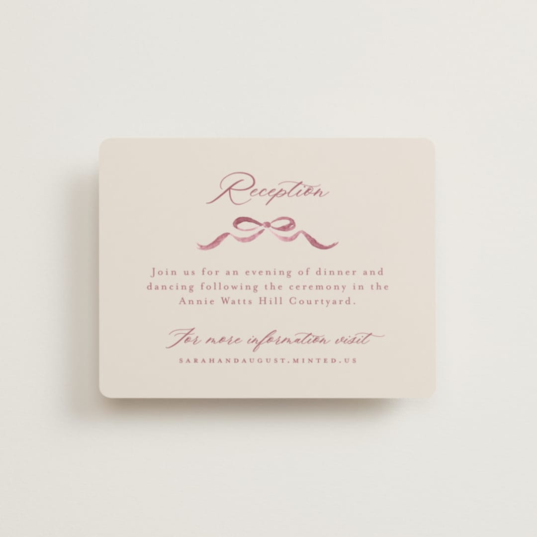 "Crest Fall" - Reception Cards in Autumn by Pink House Press - Front
