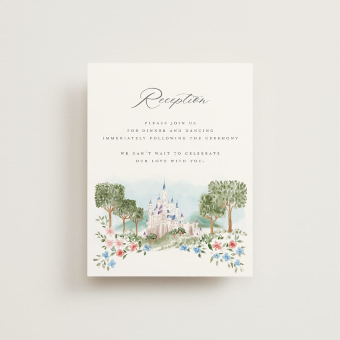 "Disney's Once Upon In a Dream" - Reception Cards in Spring by Petra Kern - Front