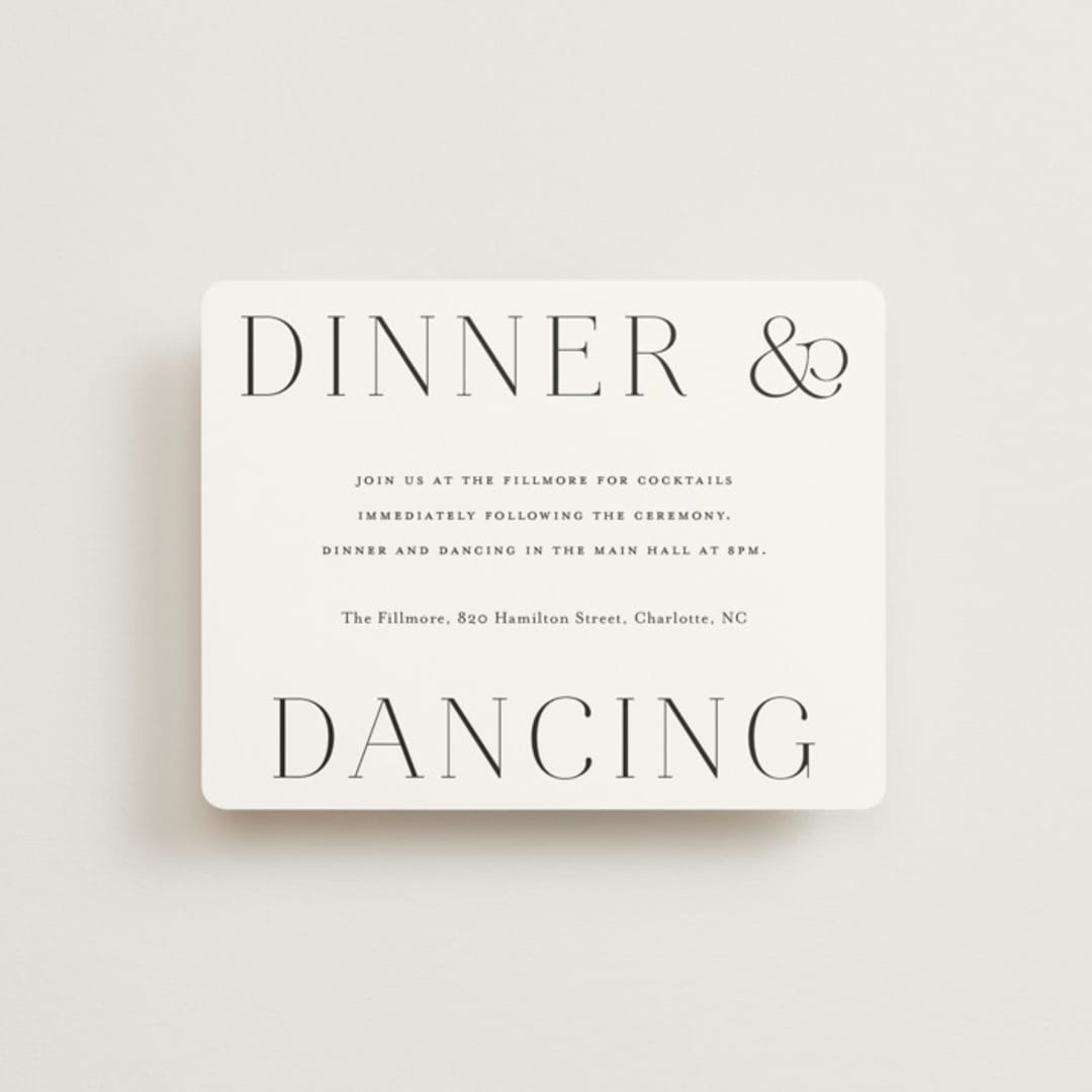 "conjoin" - Reception Cards in Pearl by Alethia Frye - Front