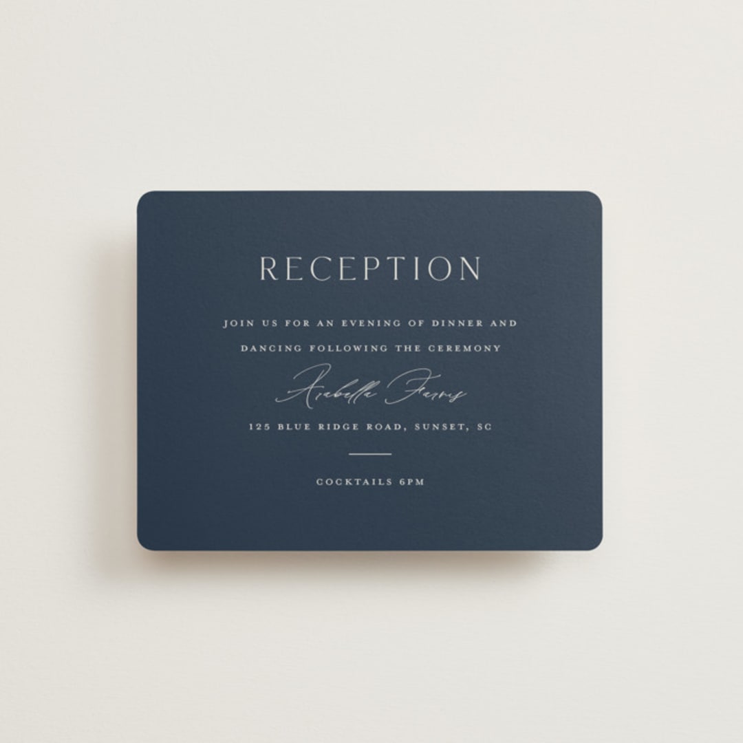 "Georgetown" - Reception Cards in Oxford by Stacey Meacham - Front