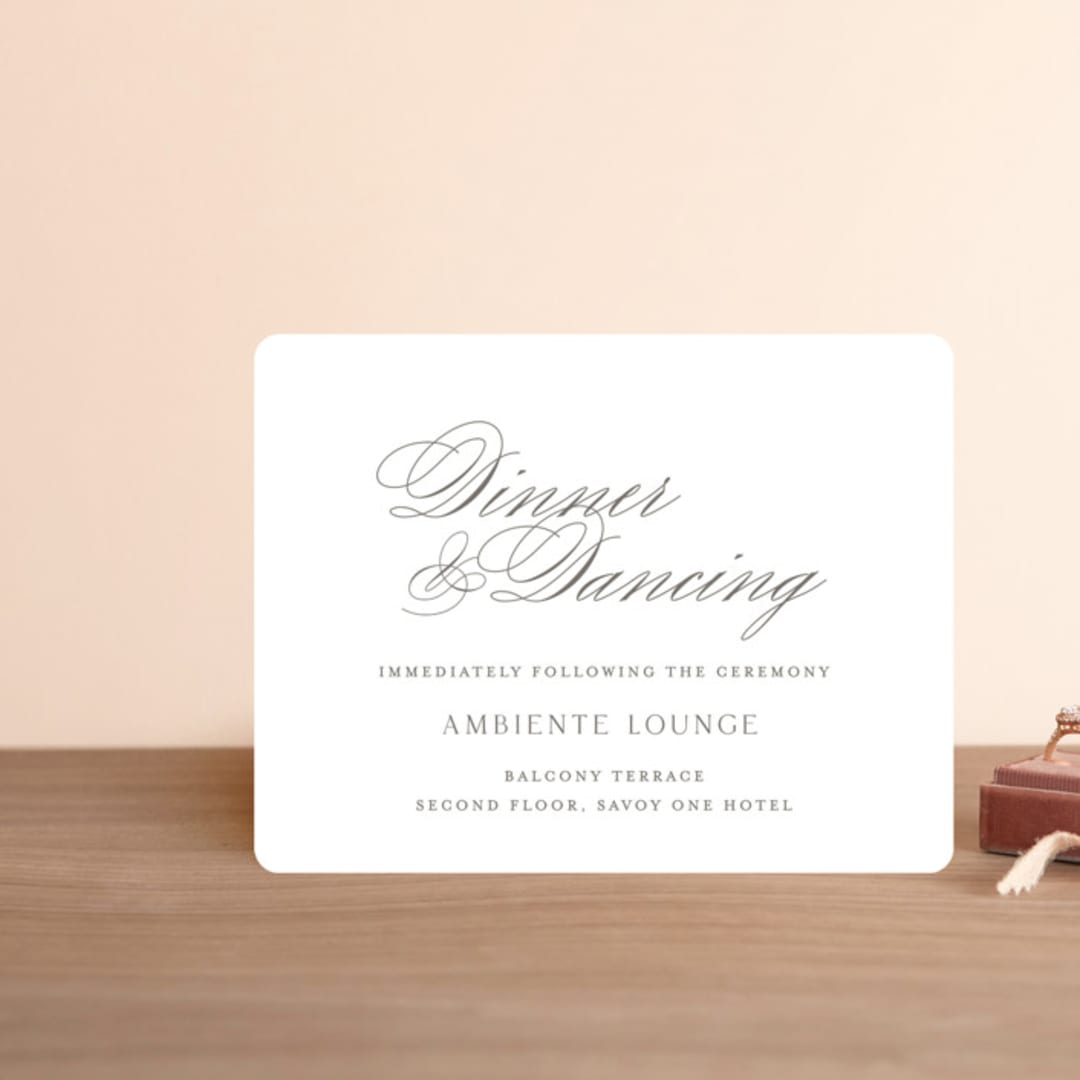 "calisson" - Reception Cards in Mist by chocomocacino - Front