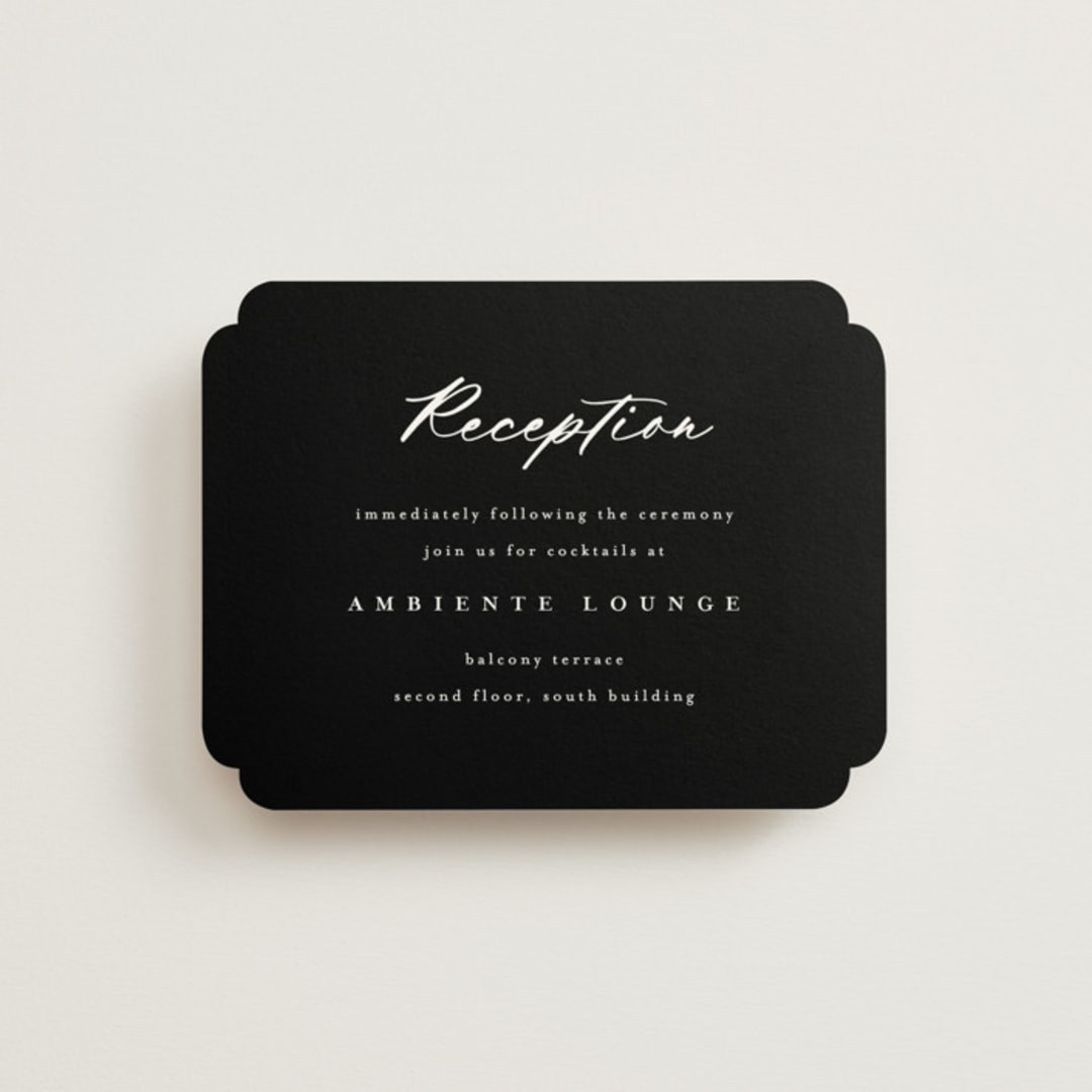 "Blancmange" - Reception Cards in Frost by chocomocacino - Front