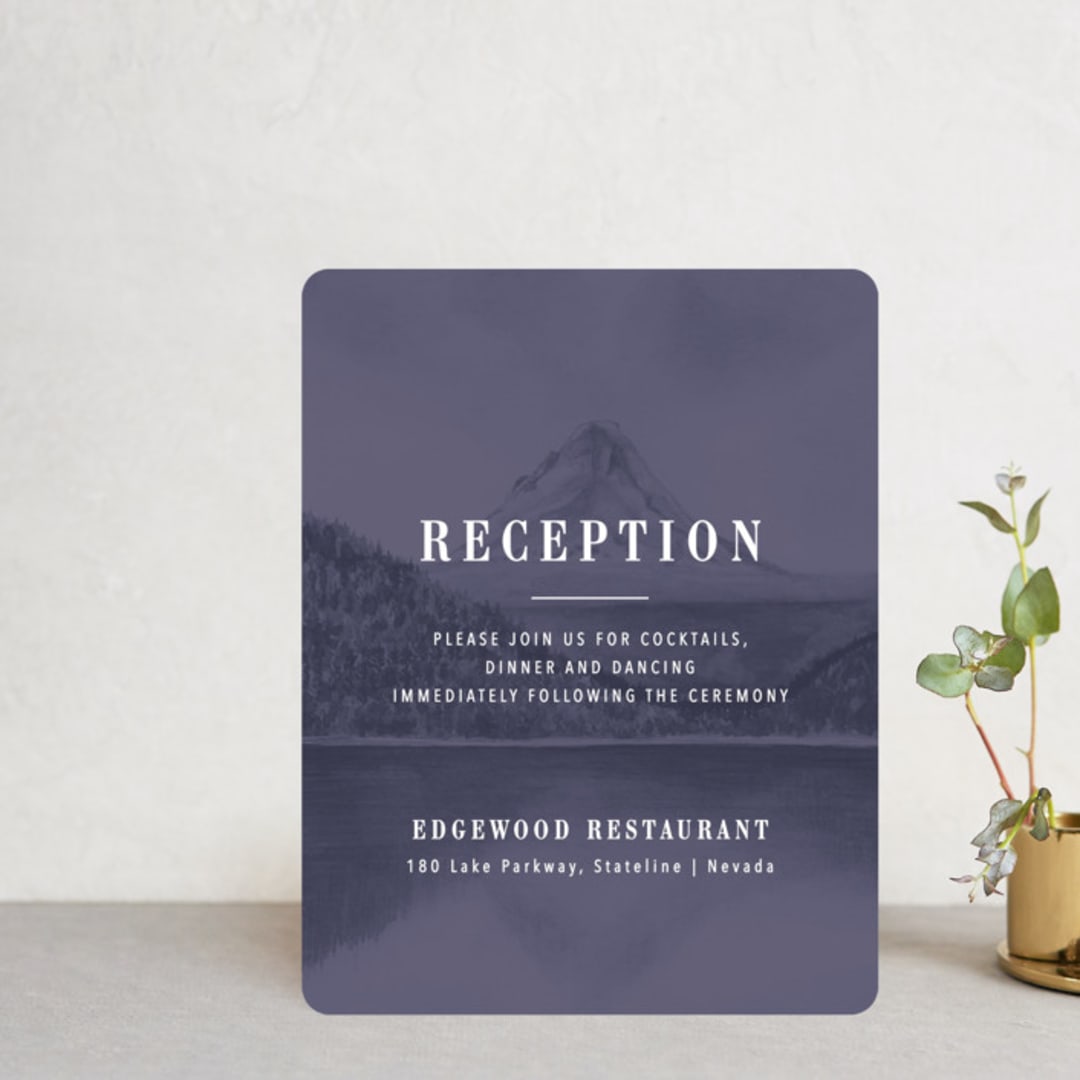 "High" - Reception Cards in Agate by Yuliya Evseeva - Front