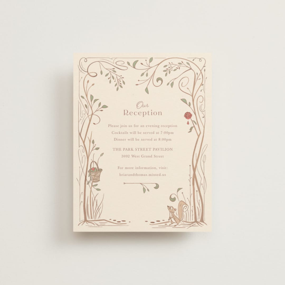 "Disney Storybook" - Reception Cards in Autumn by Morgan Ramberg - Front