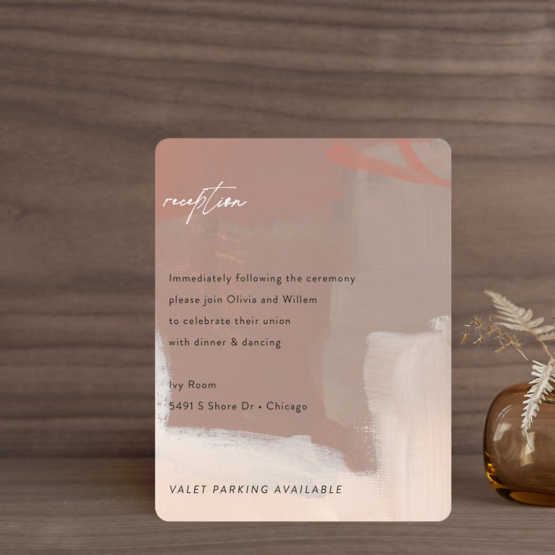 "gallery" - Reception Cards in Mojito by Lindsay Megahed - Front