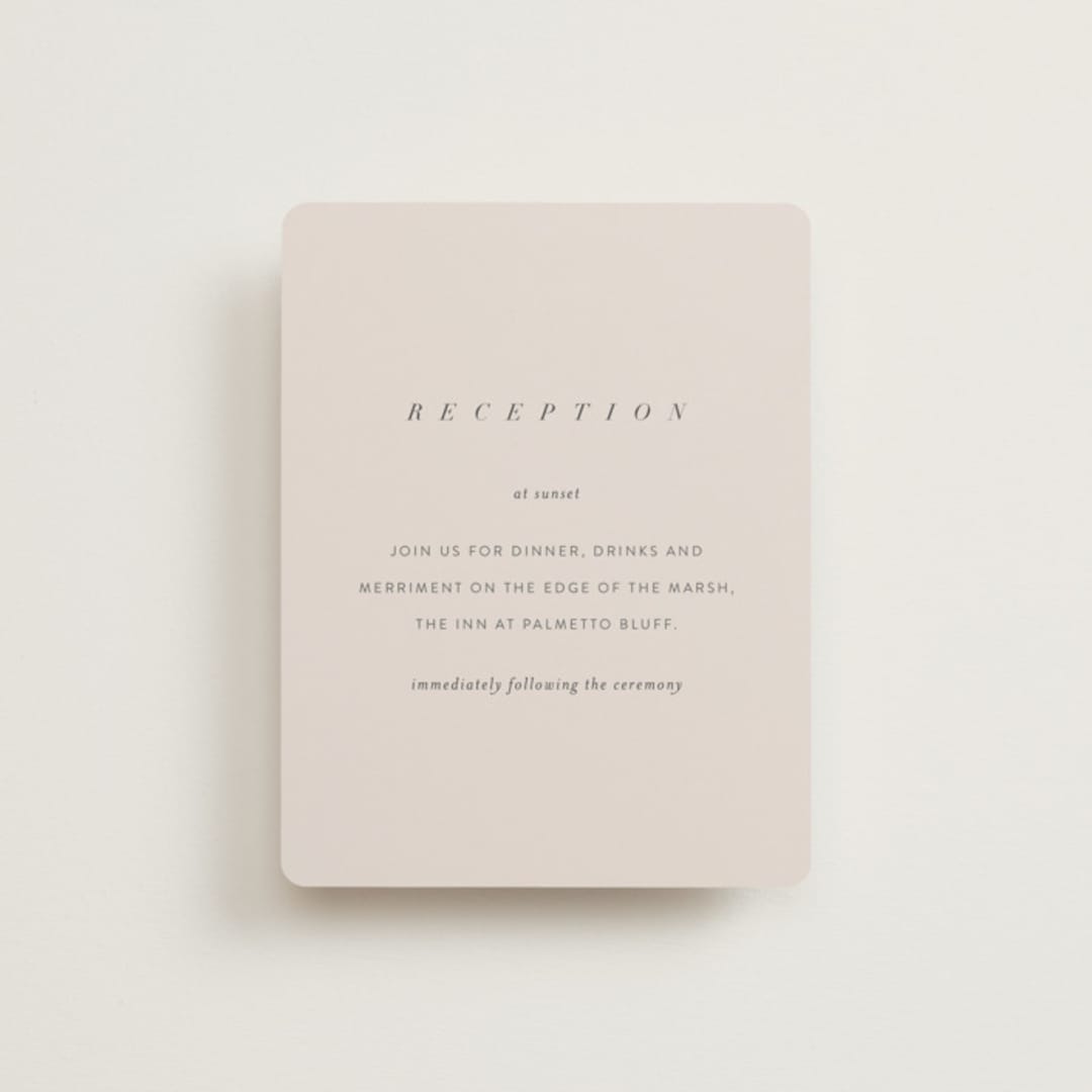 "palmetto" - Reception Cards in Palmetto by kelli hall - Front