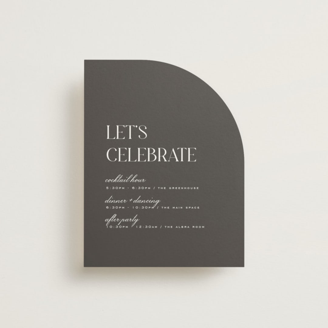 "Clarity" - Reception Cards in Diamond by Heather Cairl - Front