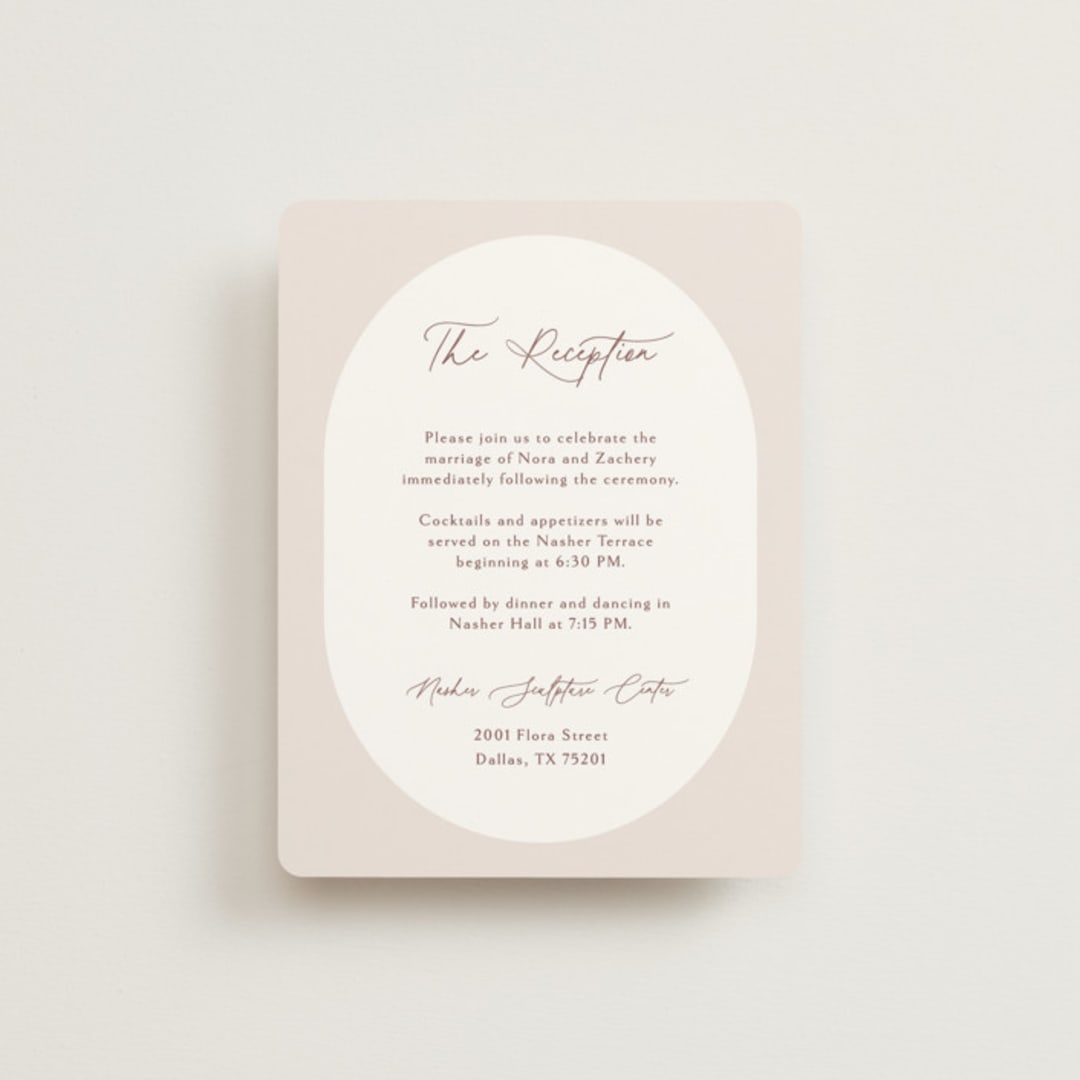 "Around" - Reception Cards in Cloud by Kaydi Bishop - Front