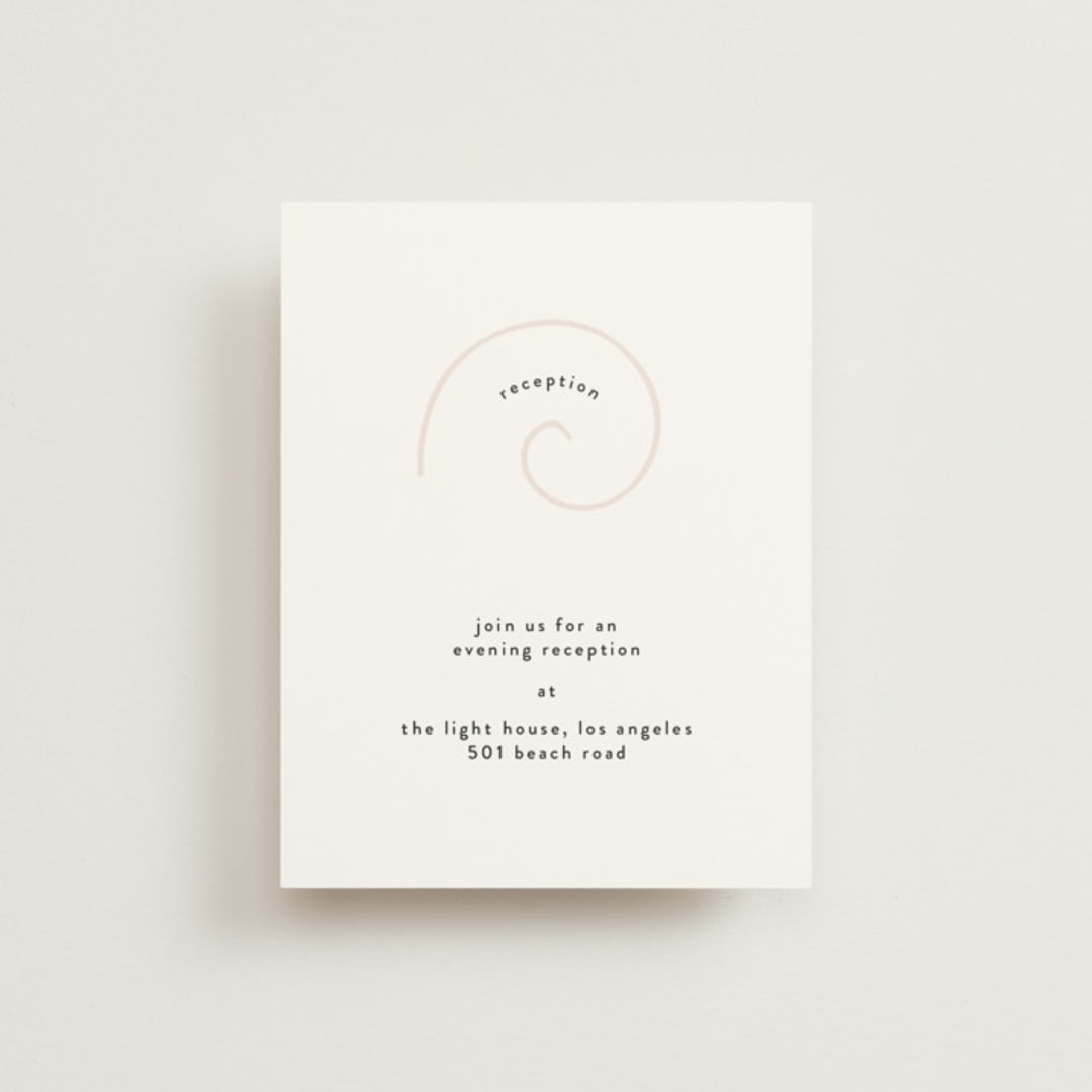 "symbol of optimism" - Reception Cards in Blush by Phrosné Barwood - Front