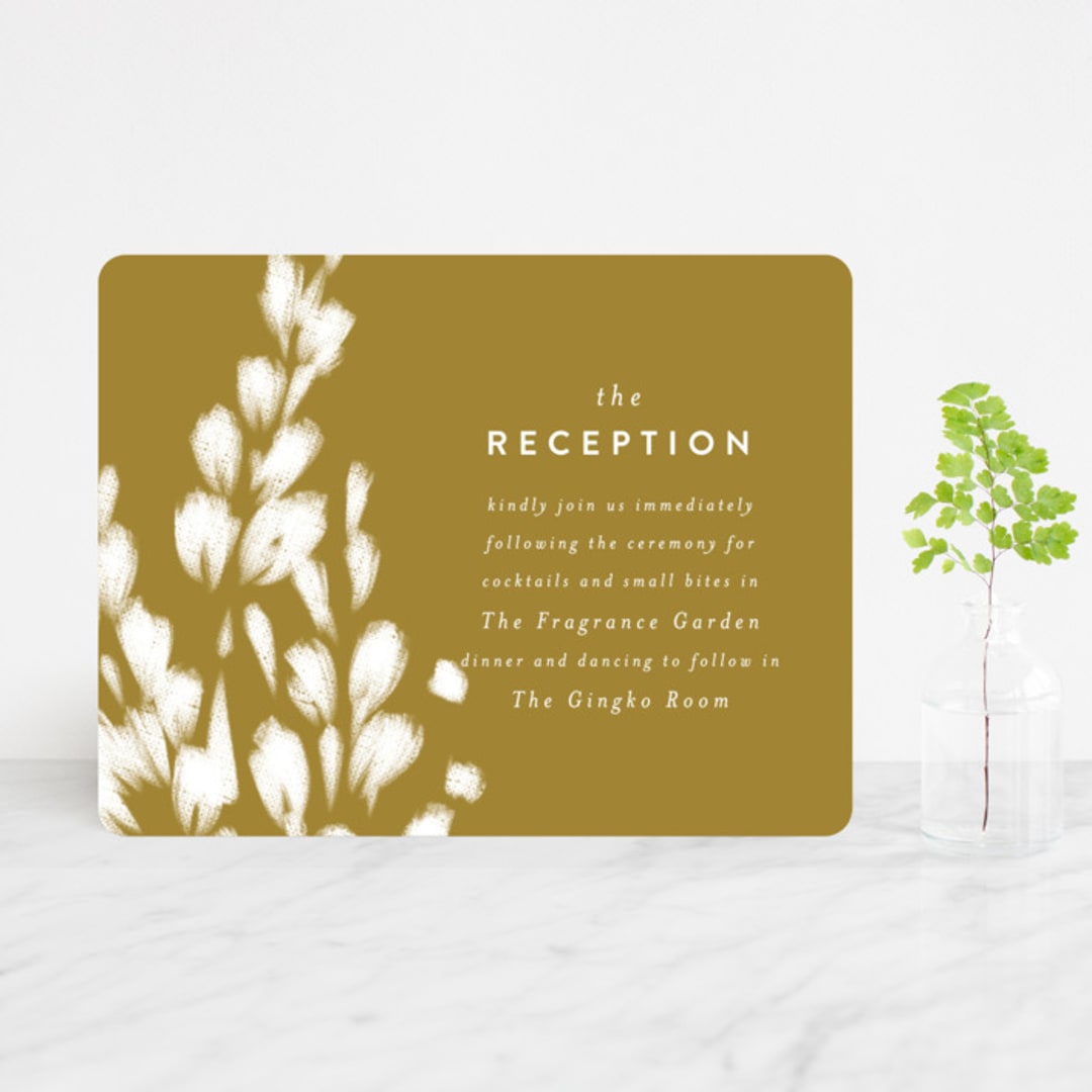 "spring dream" - Reception Cards in Onyx by Angela Marzuki - Front
