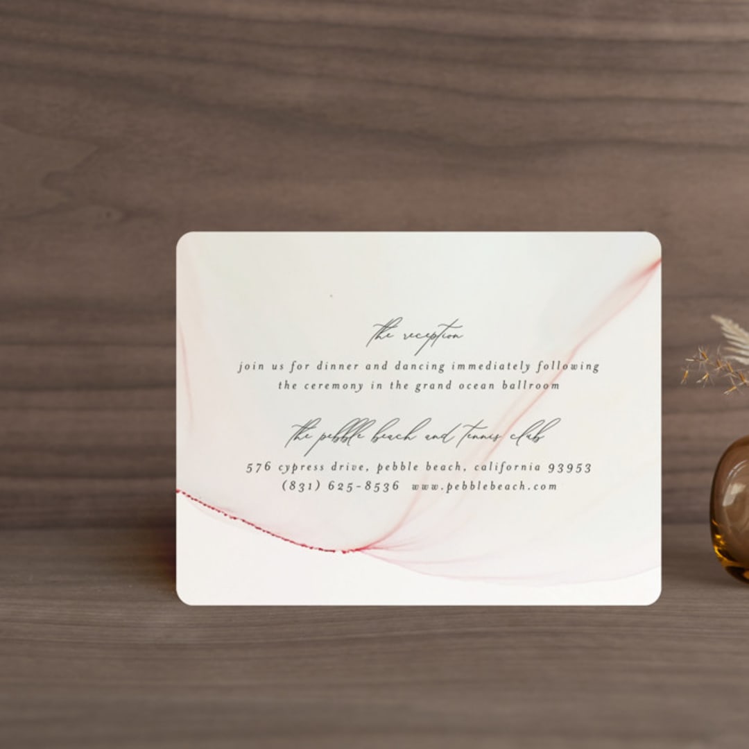 "cultured pearl" - Reception Cards in Pearl by Erin Deegan - Front
