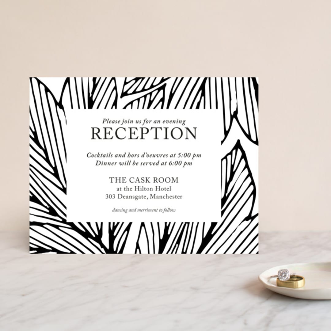 "vivid leaves" - Reception Cards in Ink by Ramoncita - Front