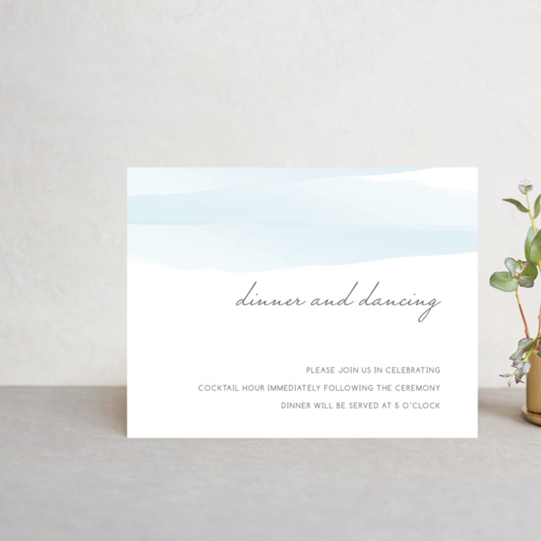 "Set Sail" - Reception Cards in Mediterranean by Sarah Brown - Front