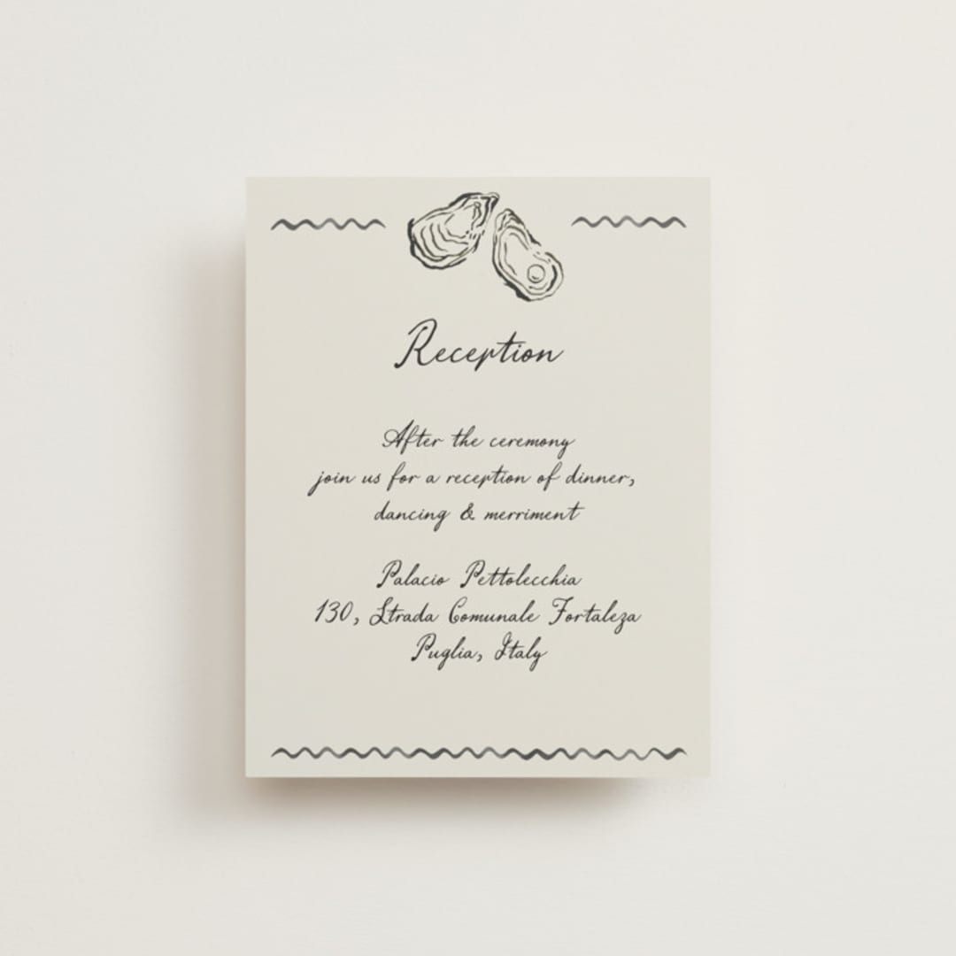 "Puglia" - Reception Cards in Rock by Pati Cascino - Front