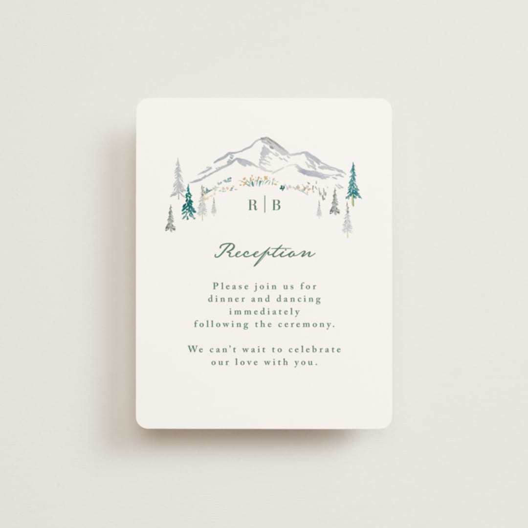 "Plain Air" - Reception Cards in Meadow by Petra Kern - Front