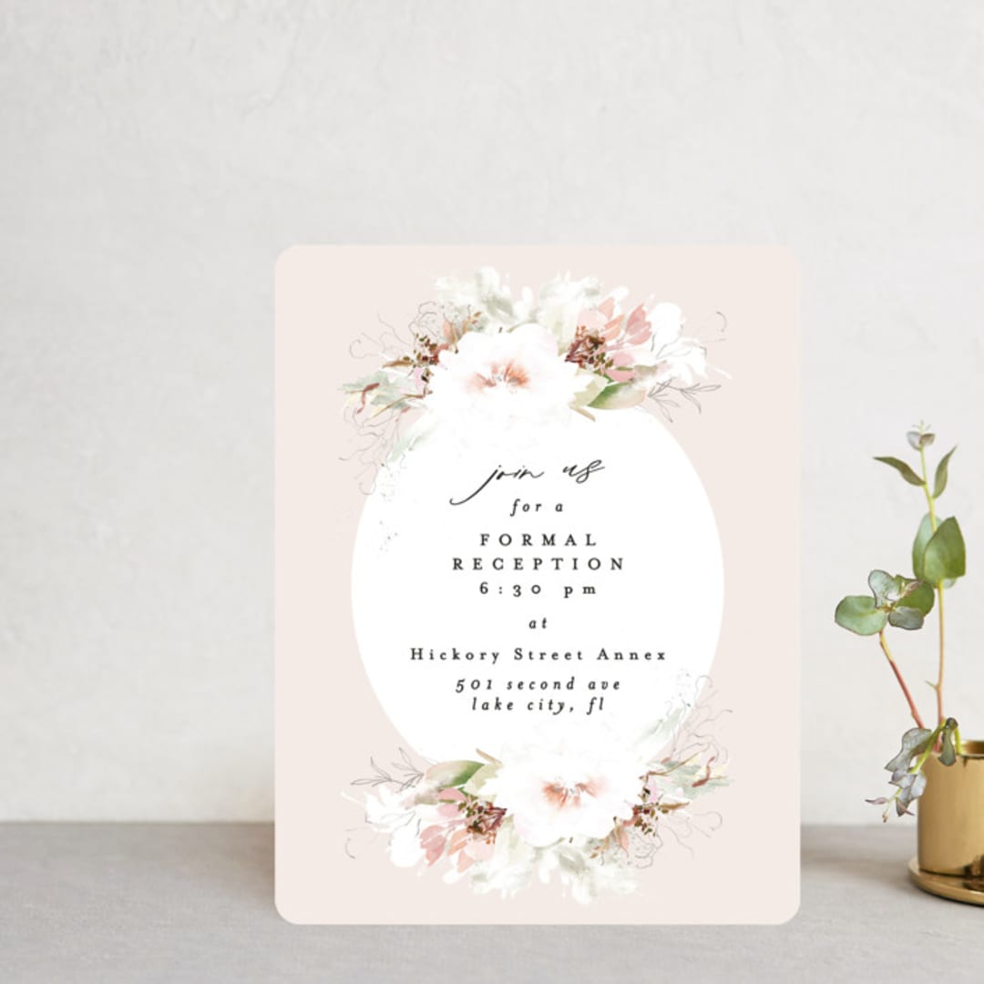"Beautiful Spring" - Reception Cards in Spring by Phrosné Barwood - Front