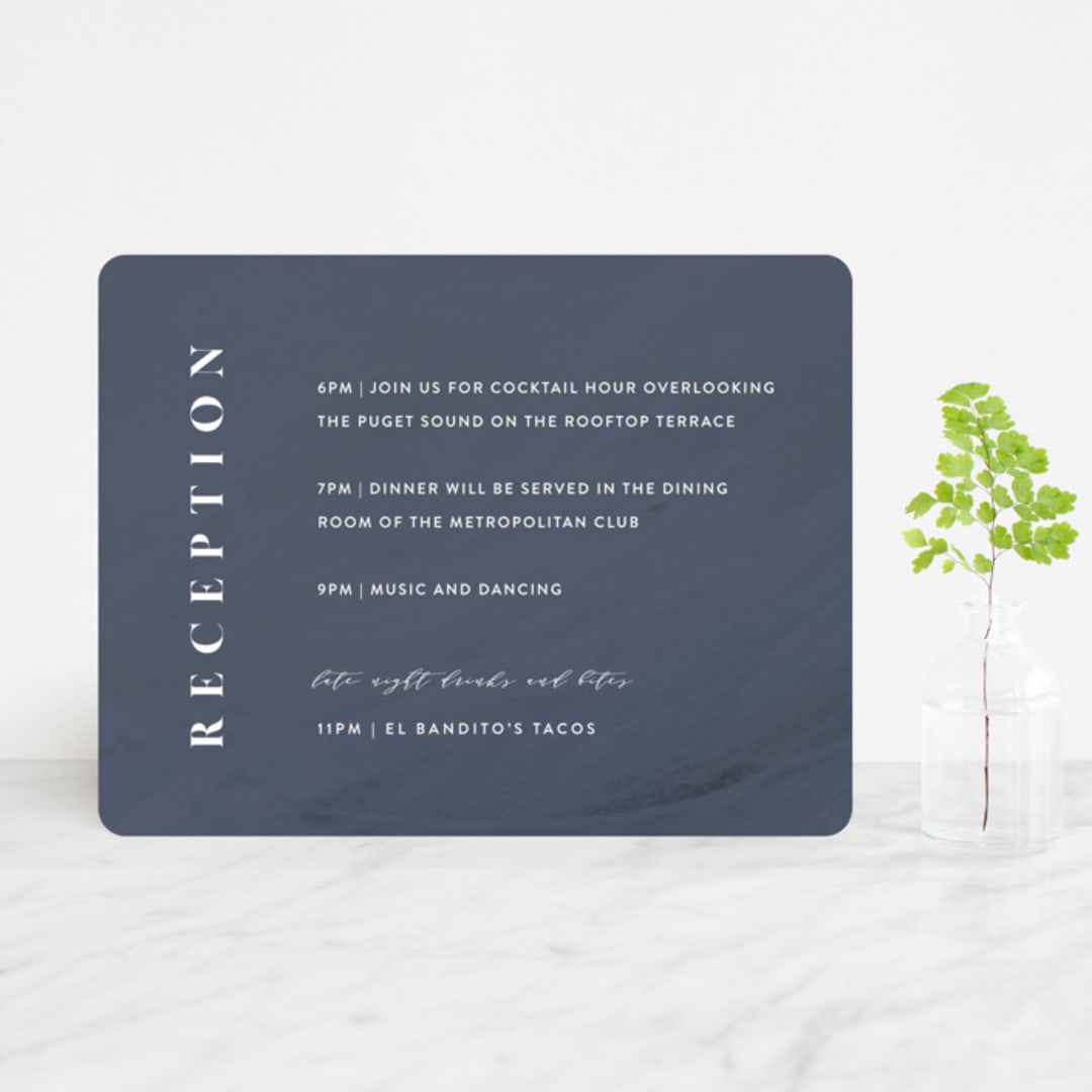 "wishful" - Reception Cards in Tide by Kate Ahn - Front