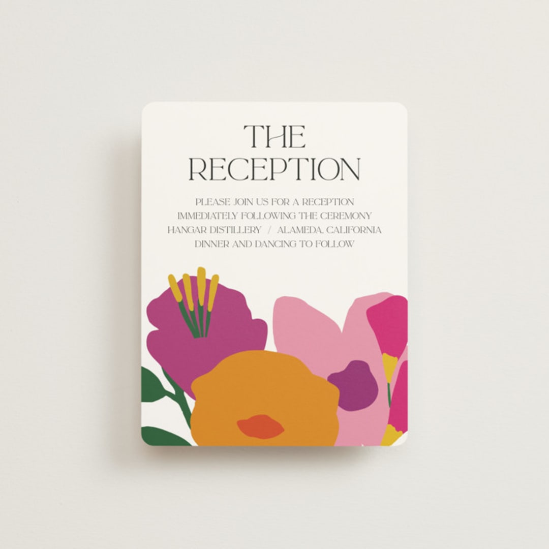 "To the max" - Reception Cards in Garden by Inkblot Design - Front